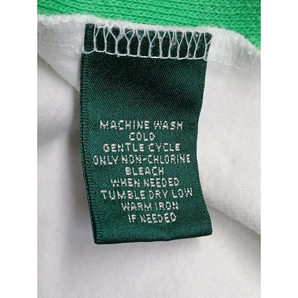 LRL Lauren Active Vest Womens Green White Zip Pockets Hood Fold/Hide In Collar M - Picture 7 of 7